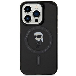Оригинален гръб KARL LAGERFELD IML Ikonik MagSafe - iPhone 14 Pro Max черен - Img 3