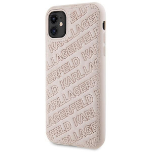 Оригинален гръб KARL LAGERFELD Quilted K Pattern - iPhone 11 розов - Img 2