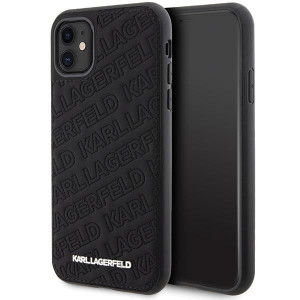 Оригинален гръб KARL LAGERFELD Quilted K Pattern - iPhone 11 черен - Img 1