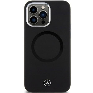 Оригинален гръб MERCEDES Silicone Bicolor MagSafe - iPhone 15 Pro черен - Img 3