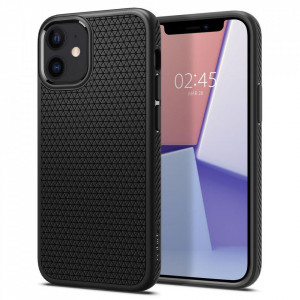 Оригинален гръб SPIGEN Liquid Air - iPhone 12 mini черен мат - Img 1