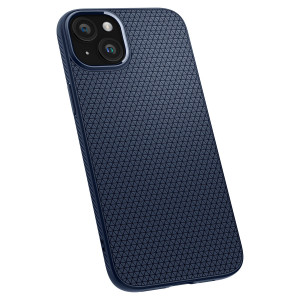 Оригинален гръб SPIGEN Liquid Air - iPhone 15 Plus тъмносин - Img 8