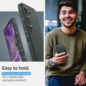 Оригинален гръб SPIGEN Liquid Air - Samsung Galaxy S23 тъмнозелен - Img 19