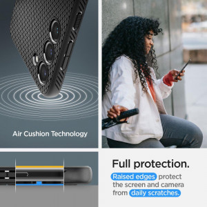 Оригинален гръб SPIGEN Liquid Air - Samsung Galaxy S23 черен мат - Img 14