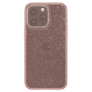 Оригинален гръб SPIGEN Liquid Crystal Glitter - iPhone 15 Pro розов кварц - Img 9
