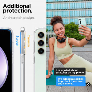 Оригинален гръб SPIGEN Liquid Crystal - Samsung Galaxy S23 FE Crystal прозрачен - Img 13