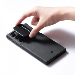 Оригинален гръб SPIGEN Optik Armor - Samsung Galaxy S22 Ultra черен - Img 9