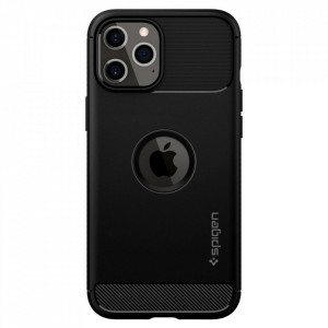 Оригинален гръб SPIGEN Rugged Armor - iPhone 12 / 12 Pro черен мат - Img 2