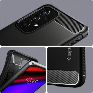 Оригинален гръб SPIGEN Rugged Armor - Samsung Galaxy A53 5G черен мат - Img 2
