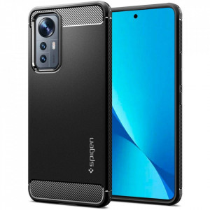 Оригинален гръб SPIGEN Rugged Armor - Xiaomi 12 Lite черен мат - Img 5
