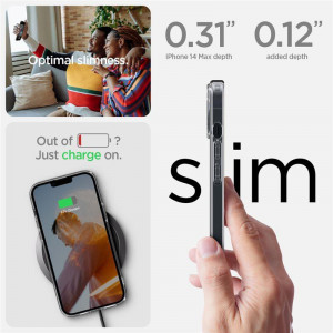 Оригинален гръб SPIGEN Ultra Hybrid - iPhone 14 Plus Frost Clear - Img 12
