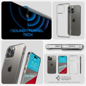 Оригинален гръб SPIGEN Ultra Hybrid - iPhone 14 Pro Frost Clear - Img 12