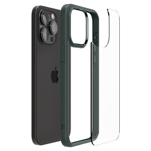 Оригинален гръб SPIGEN Ultra Hybrid - iPhone 15 Pro Max тъмнозелен - Img 9