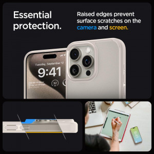 Оригинален гръб SPIGEN Ultra Hybrid - iPhone 15 Pro natural titanium - Img 5