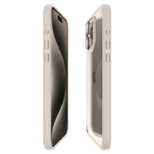 Оригинален гръб SPIGEN Ultra Hybrid - iPhone 15 Pro natural titanium - Img 11