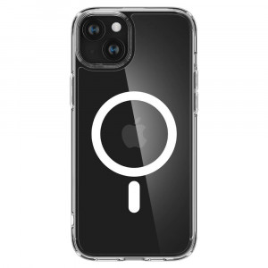 Оригинален гръб SPIGEN Ultra Hybrid MagSafe - iPhone 15 бял - Img 1