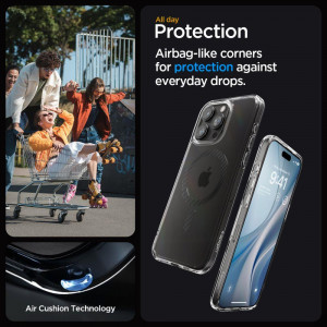Оригинален гръб SPIGEN Ultra Hybrid MagSafe - iPhone 15 Pro Carbon Fiber - Img 11