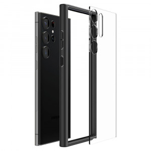 Оригинален гръб SPIGEN Ultra Hybrid - Samsung Galaxy S23 Ultra черен мат - Img 7