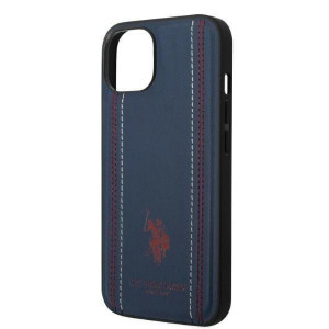 Оригинален гръб US POLO Leather Stitch USHCP14SPFAV - iPhone 14 тъмносин - Img 6