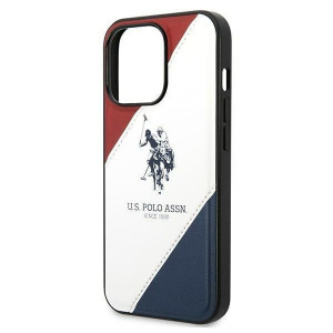 Оригинален гръб US POLO Tricolor Embossed USHCP14LPSO3 - iPhone 14 Pro бял - Img 6