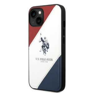 Оригинален гръб US POLO Tricolor Embossed USHCP14MPSO3 - iPhone 14 Plus бял - Img 2