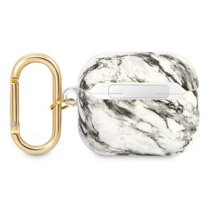 Оригинален калъф за слушалки GUESS Marble Strap GUA3HCHMAG - AirPods 3 сив - Img 2