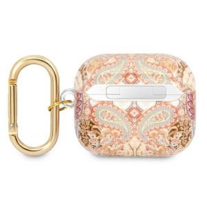 Оригинален калъф за слушалки GUESS Paisley Strap GUA3HHFLD - AirPods 3 златист - Img 2