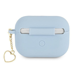 Оригинален калъф за слушалки GUESS Silicone Charm GUAPLSCHSB - AirPods Pro син - Img 2