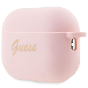 Оригинален калъф за слушалки GUESS Silicone Charm Heart GUAP2LSCHSP - AirPods Pro 2 розов - Img 3