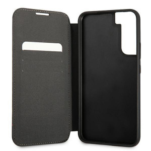 Оригинален калъф тип книга BMW M Collection Triangles BMBKS22MPUCARTCBK - Samsung Galaxy S22+ черен - Img 6