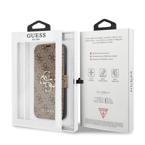 Оригинален калъф тип книга GUESS 4G Big Metal Logo GUBKP13X4GMGBR - iPhone 13 Pro Max кафяв - Img 8