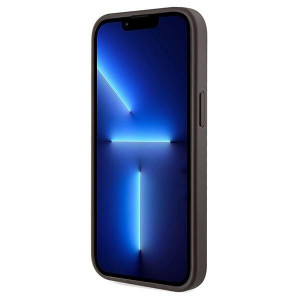 Оригинален калъф тип книга GUESS 4G Printed Stripes MagSafe - iPhone 13 / 14 / 15 кафяв - Img 5