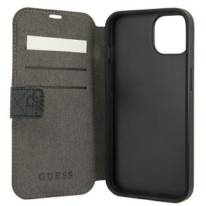 Оригинален калъф тип книга GUESS 4G Stripe GUBKP13S4GDGR - iPhone 13 mini сив - Img 5