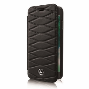 Оригинален калъф тип книга MERCEDES MEFLBKS8LWHCLBK - Samsung Galaxy S8+ черен