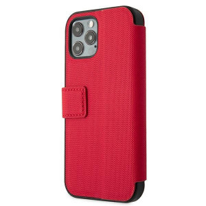 Оригинален калъф тип книга US POLO Polo Embroidery USFLBKP12LPUGFLRE - iPhone 12 Pro Max червен - Img 5