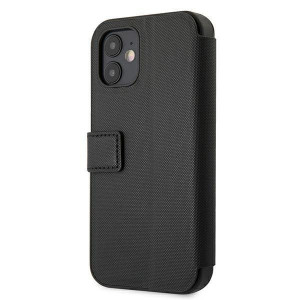 Оригинален калъф тип книга US POLO Polo Embroidery USFLBKP12SPUGFLBK - iPhone 12 mini черен - Img 5