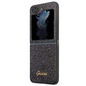 Оригинален калъф GUESS Glitter Script - Samsung Galaxy Z Flip5 черен - Img 6