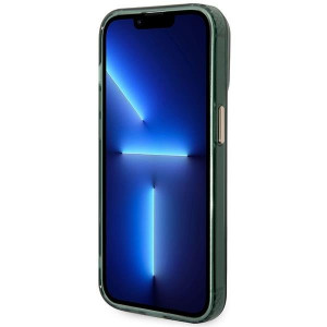 Оригинален полупрозрачен твърд гръб GUESS Gold Outline MagSafe GUHMP14XHTCMA - iPhone 14 Pro Max зелен - Img 5