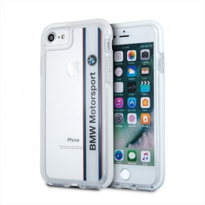 Оригинален противоударен гръб BMW ShockProof BMHCP7SPVWH - iPhone 7 / 8 прозрачен - Img 1