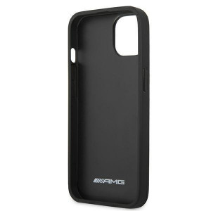 Оригинален твърд гръб AMG Leather Hot Stamped AMHCP13SDOLBK - iPhone 13 mini черен - Img 7