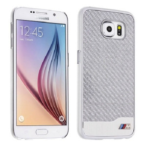 Оригинален твърд гръб BMW BMHCS6MDCS - Samsung Galaxy S6 сребрист - Img 1