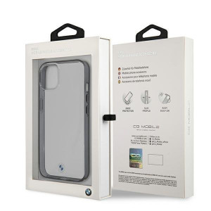 Оригинален твърд гръб BMW Signature BMHCP13SPCUMRBK - iPhone 13 mini прозрачен с черна рамка - Img 8