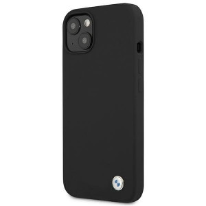 Оригинален твърд гръб BMW Silicone Signature BMHCP13SSILBK - iPhone 13 mini черен - Img 2
