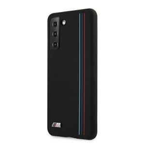 Оригинален твърд гръб BMW Stripes M BMHCS21MSIVTBK - Samsung Galaxy S21+ 5G черен - Img 2
