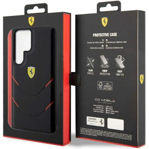 Оригинален твърд гръб FERRARI Hot Stamp Lines FEHCS23LPBAK - Samsung Galaxy S23 Ultra черен - Img 8