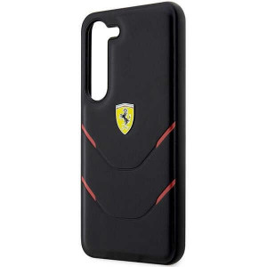 Оригинален твърд гръб FERRARI Hot Stamp Lines FEHCS23SPBAK - Samsung Galaxy S23 черен - Img 6