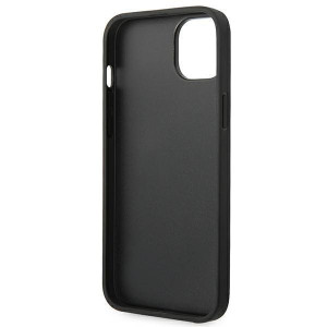 Оригинален твърд гръб FERRARI Leather Stamp Sides FEHCP14MRBUK - iPhone 14 Plus черен - Img 7