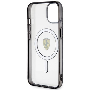 Оригинален твърд гръб FERRARI Outline MagSafe FEHMP14MURKT - iPhone 14 Plus прозрачен - Img 7