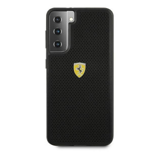 Оригинален твърд гръб FERRARI Track Perforated FESPEHCS21MBK - Samsung Galaxy S21+ 5G черен - Img 3