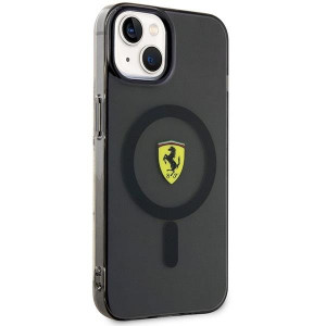 Оригинален твърд гръб FERRARI Translucent MagSafe FEHMP14MURKK - iPhone 14 Plus черен полупрозрачен - Img 4